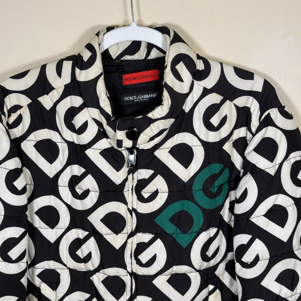 Dolce & Gabbana DG logo bomber puffer jacket coat Authentic - Picture 3 of 8